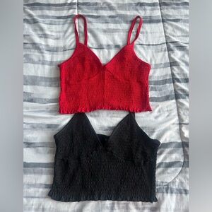 Rue21 spaghetti strapped crop top shirts